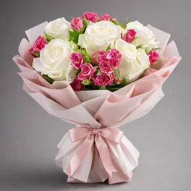 Нежный день – букет из роз